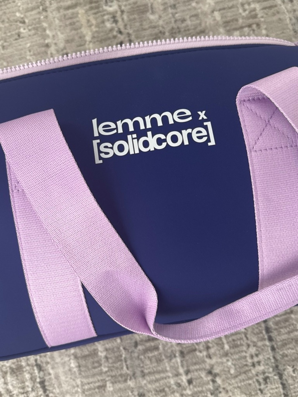 Lemme x [solidcore] Neoprene Gym Tote Bag – Purple & Lavender | NWOT
